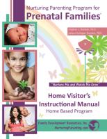 Prenatal - Home Visitor's Instructional Manual W/Forms CD for Teaching Parents (PREHVIM-CD)
